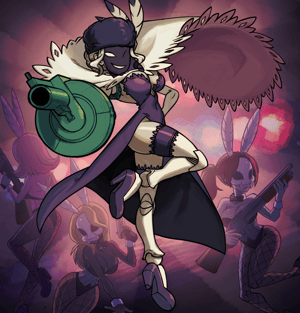 This is the Avatar Image for the Black Dahlia [Skullgirls] AI Voice and Text to Speech Generator